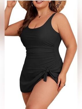 Eomenie Swimdress for Women One Piece Swimsuit Tummy Control Swim
